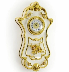 Часы настенные, декор цветы, 34х12x63 см. EMOZIONI, керамика, swarovski