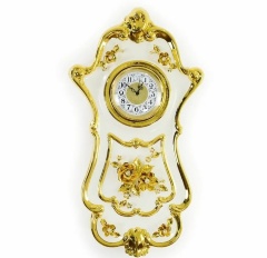 Часы настенные, декор цветы, 34х12x63 см. EMOZIONI, керамика, swarovski