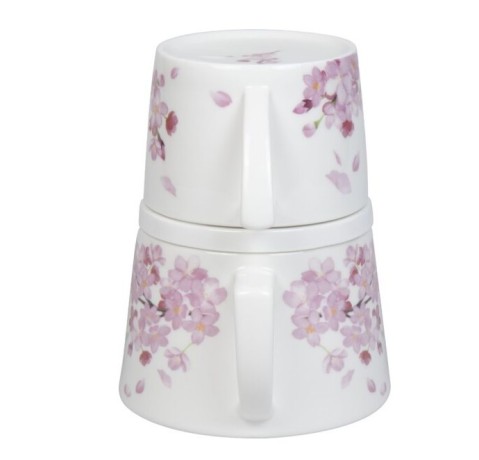 Набор "Чай для меня" - Цветущая вишня чайник заварочный + кружка + подставка Koenitz