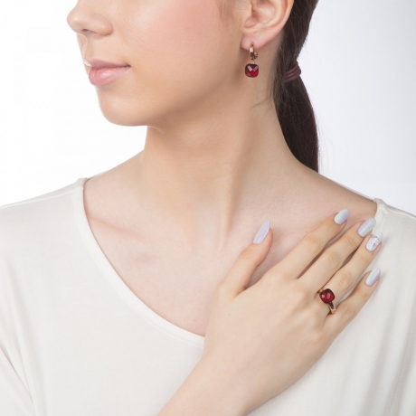 Серьги Firenze ruby 300050 R/RG Qudo