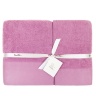Комплект "SENSES" из 3 полотенец, (35x50,55х100,70х140)см. фиалковый, Devilla