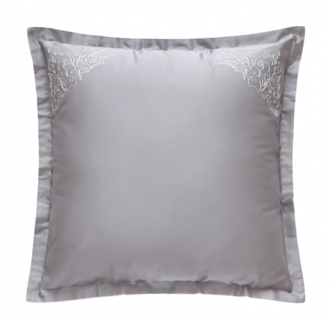 Комплект постельного белья "CASTELLO", сатин, 150х210+220x240+50х70 см. серый