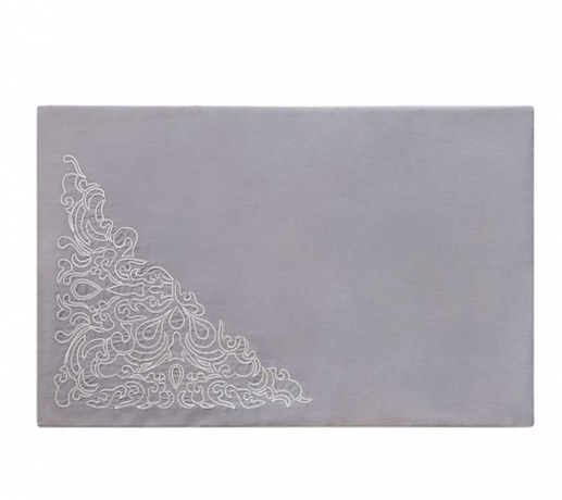 Комплект постельного белья "CASTELLO", сатин, 150х210+220x240+50х70 см. серый