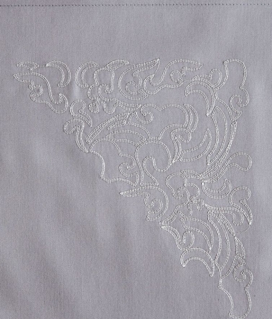 Комплект постельного белья "CASTELLO", сатин, 150х210+220x240+50х70 см. серый