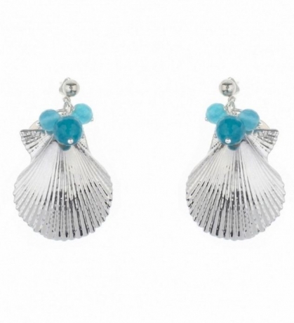 Серьги Ракушка C791-S BW Ester Bijoux