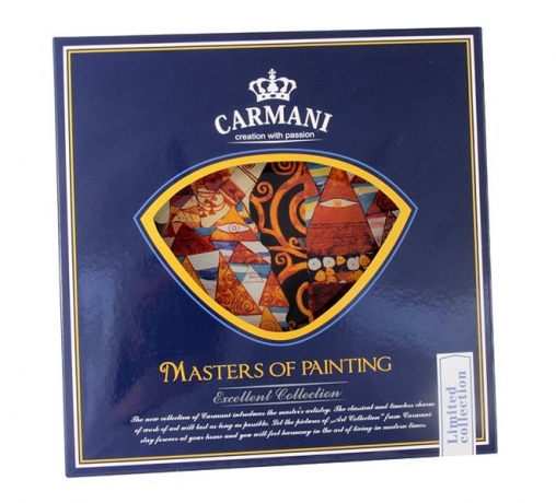 Тарелка квадратная Танцовщица (Г. Климт) 25х25 см, Carmani