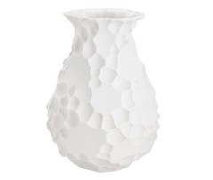 Ваза для цветов, 30,5 см, декоративная, фарфор P, белая, матовая, Текстура, Bridgit, Home &amp; Style
