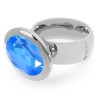 Кольцо TIVOLA big S royal blue delite 17.2 мм