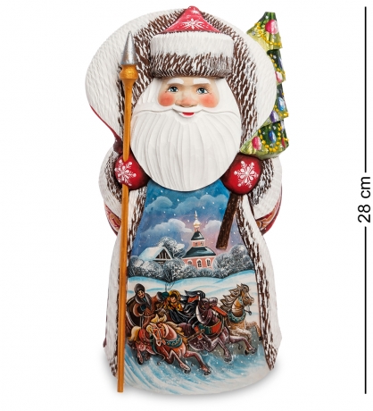 РД- 79 Фигурка Дед Мороз (Резной) 28см