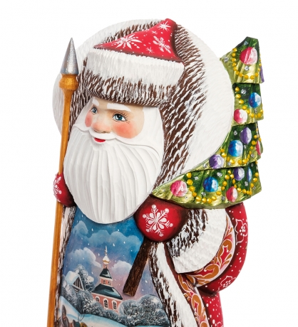 РД- 79 Фигурка Дед Мороз (Резной) 28см