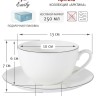 Чашка с блюдцем Арктика, 250 мл. Emily