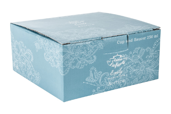 Чашка с блюдцем Арктика, 250 мл. Emily