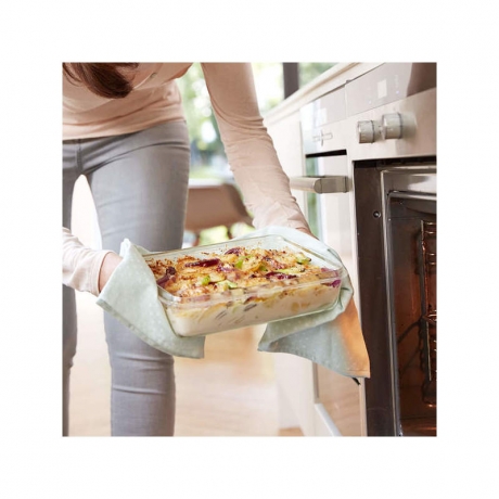 Контейнер прямоугольный, 1,3 л. CLIP&CLOSE GLASS Emsa