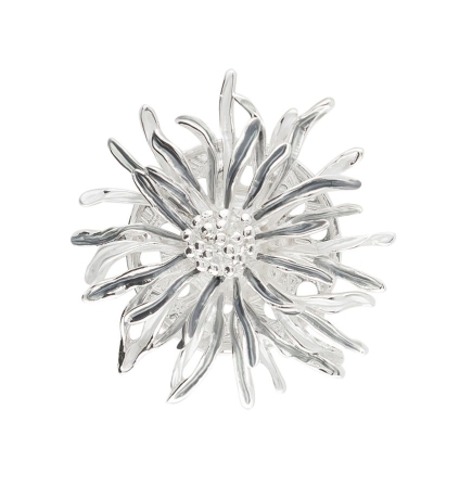 Брошь Астра XZ1060.2 BW/S Shadore