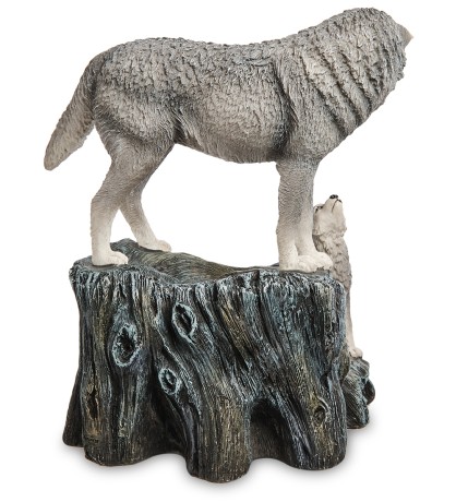 WS-1138 Статуэтка "Волки - "Наставление" (Лиза Паркер)