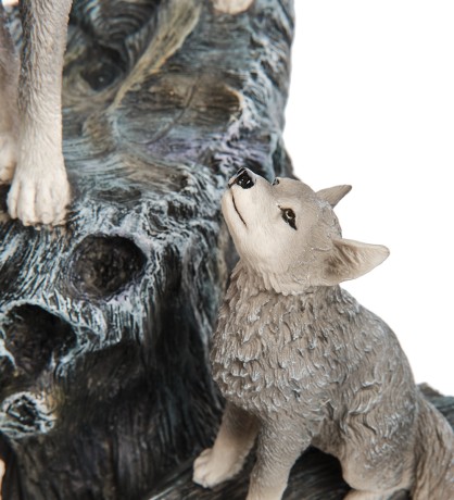 WS-1138 Статуэтка "Волки - "Наставление" (Лиза Паркер)