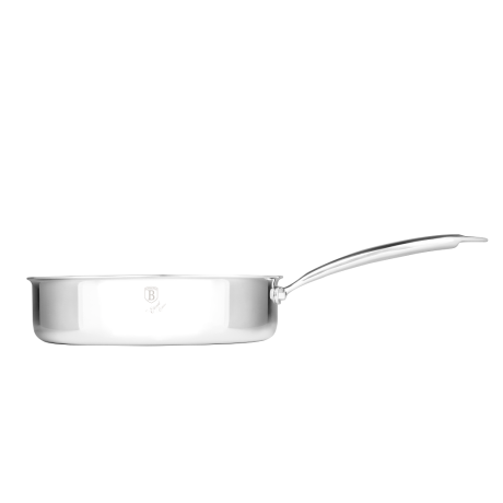 Сковорода глубокая с крышкой, 24 см, Eternal , серебристый-черный, Berlinger Haus