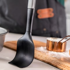 Ложка-лопатка с мягким захватом из нерж/стали Soft Grip MC, 30 см. GREY Kitchen Craft