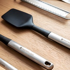 Ложка-лопатка с мягким захватом из нерж/стали Soft Grip MC, 30 см. GREY Kitchen Craft