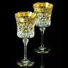 Бокалы для вина/воды IMPERIA, набор 2 шт, хрусталь/декор золото 24К