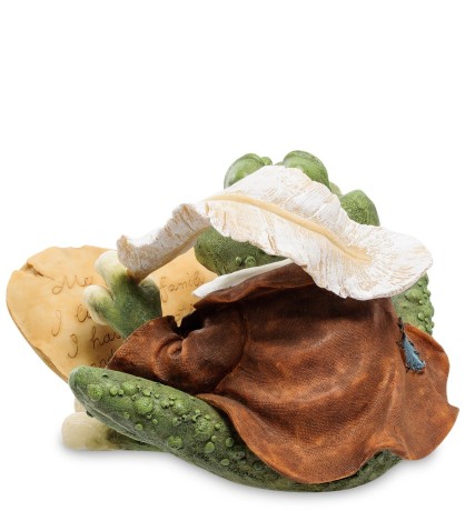 FG-6161-LC Фигура бол. Лягушка "Писатель" (Sealmark)