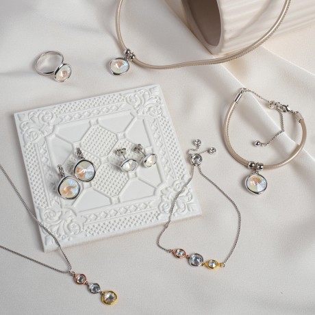 Браслет Crystal C2101SW-B01.1 BW/MIX Fiore Luna