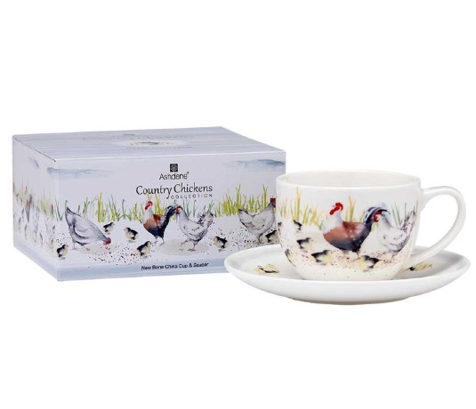 Чашка с блюдцем, 250 мл. Country Chickens ASHDENE