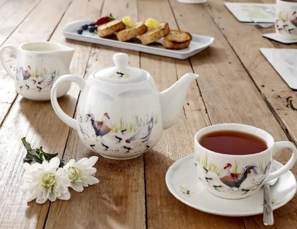 Чашка с блюдцем, 250 мл. Country Chickens ASHDENE