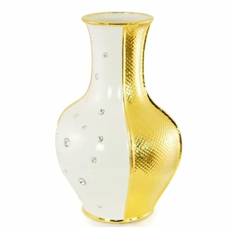 Ваза, 24х37,5 см. DUBAI, керамика, swarovski