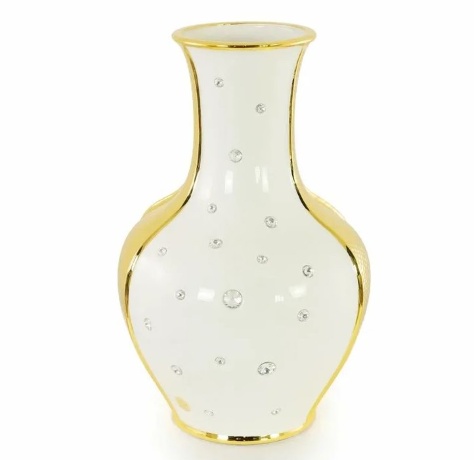 Ваза, 24х37,5 см. DUBAI, керамика, swarovski