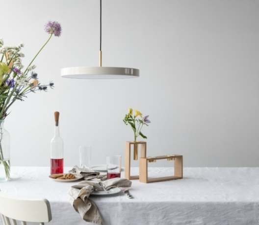 Светильник, 43х14,3 см. Asteria pearl white Umage