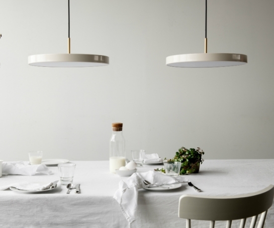 Светильник, 43х14,3 см. Asteria pearl white Umage