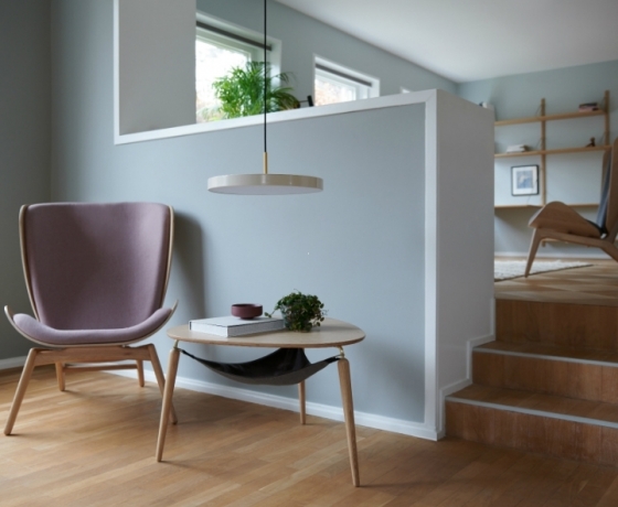 Светильник, 43х14,3 см. Asteria pearl white Umage