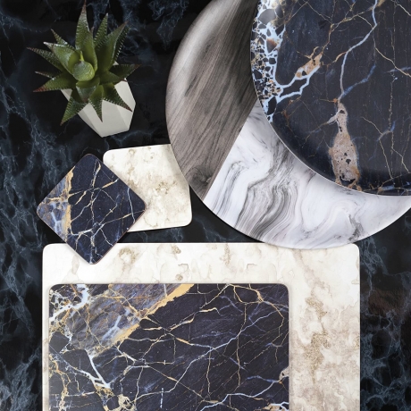 Набор из 4 подставок, 40x29 см. Grey Marble Kitchen Craft