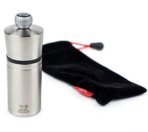 Мельница для перца нержавейка, 10 см. Pocket Peugeot