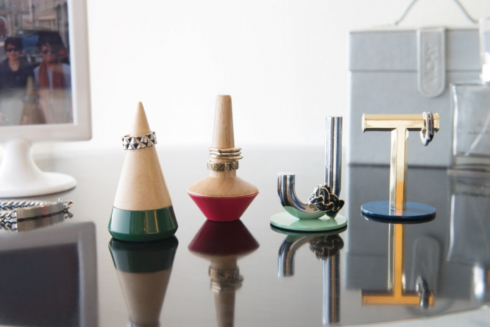 Подставка для колец Geo, зеленая, Umbra