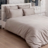 Комплект постельного белья "CASTELLO", сатин, 200х220+240x260+2(50х70) см. серо-бежевый