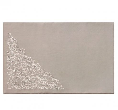 Комплект постельного белья "CASTELLO", сатин, 200х220+240x260+2(50х70) см. серо-бежевый