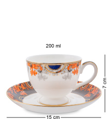 JK-223 Чайный набор на 6 перс. &quot;Риомаджоре&quot; (Riomaggiore Pavone)