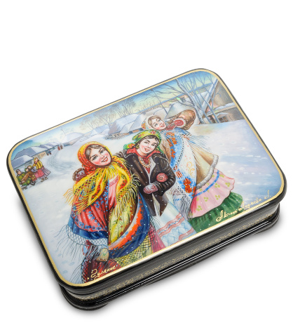 ШК-55/ 81 Шкатулка "Гуляние" Лидяева Л.