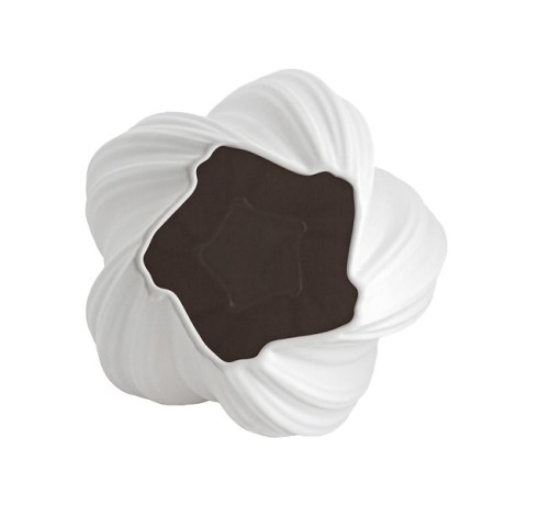 Ваза для цветов, 34 см, декоративная, фарфор P, белая, матовая, Волны, Ariel, Home & Style