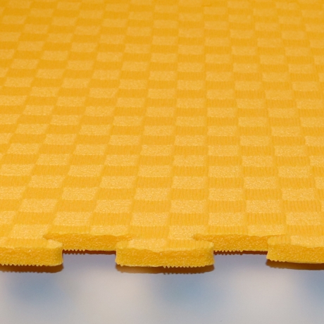 Маты - пазлы для фитнесса и тренажеров, 1 элемент ЖЕЛТЫЙ, НОВИНКА