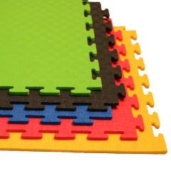 Маты - пазлы для фитнесса и тренажеров, 1 элемент ЖЕЛТЫЙ, НОВИНКА