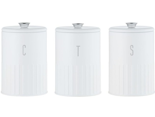 Набор банок для сыпучих продуктов Astor, белые, 1,45 л. 3 шт. Maxwell & Williams