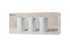Набор банок для сыпучих продуктов Astor, белые, 1,45 л. 3 шт. Maxwell &amp; Williams