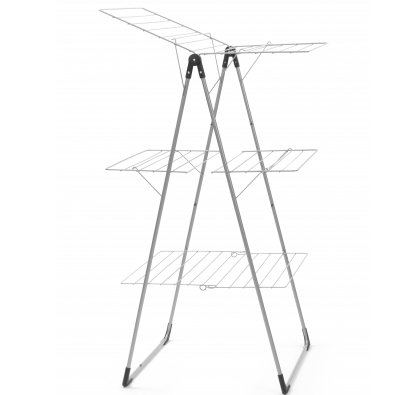 Трехъярусная напольная сушилка (23 м навески), Серый металлик Brabantia