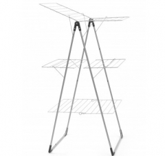 Трехъярусная напольная сушилка (23 м навески), Серый металлик Brabantia