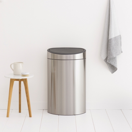 Мусорный бак Touch Bin New (40 л), Стальной матовый Brabantia