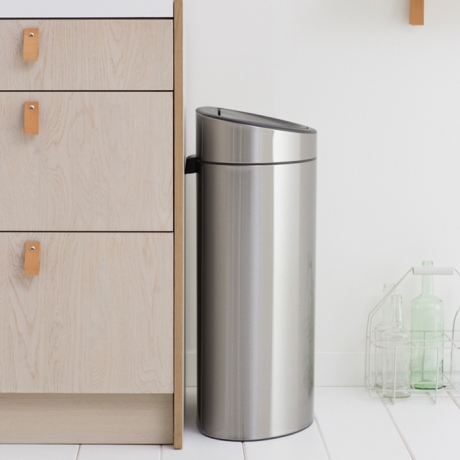Мусорный бак Touch Bin New (40 л), Стальной матовый Brabantia