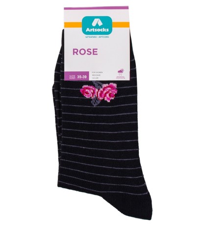 Носки женские Rose ASW-0013 35-39 черный (Artsocks)